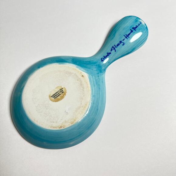 Anthropologie Sissinghurst Castle Spoon Rest Estudio Flores Hand Painted Cottage - Picture 2 of 10